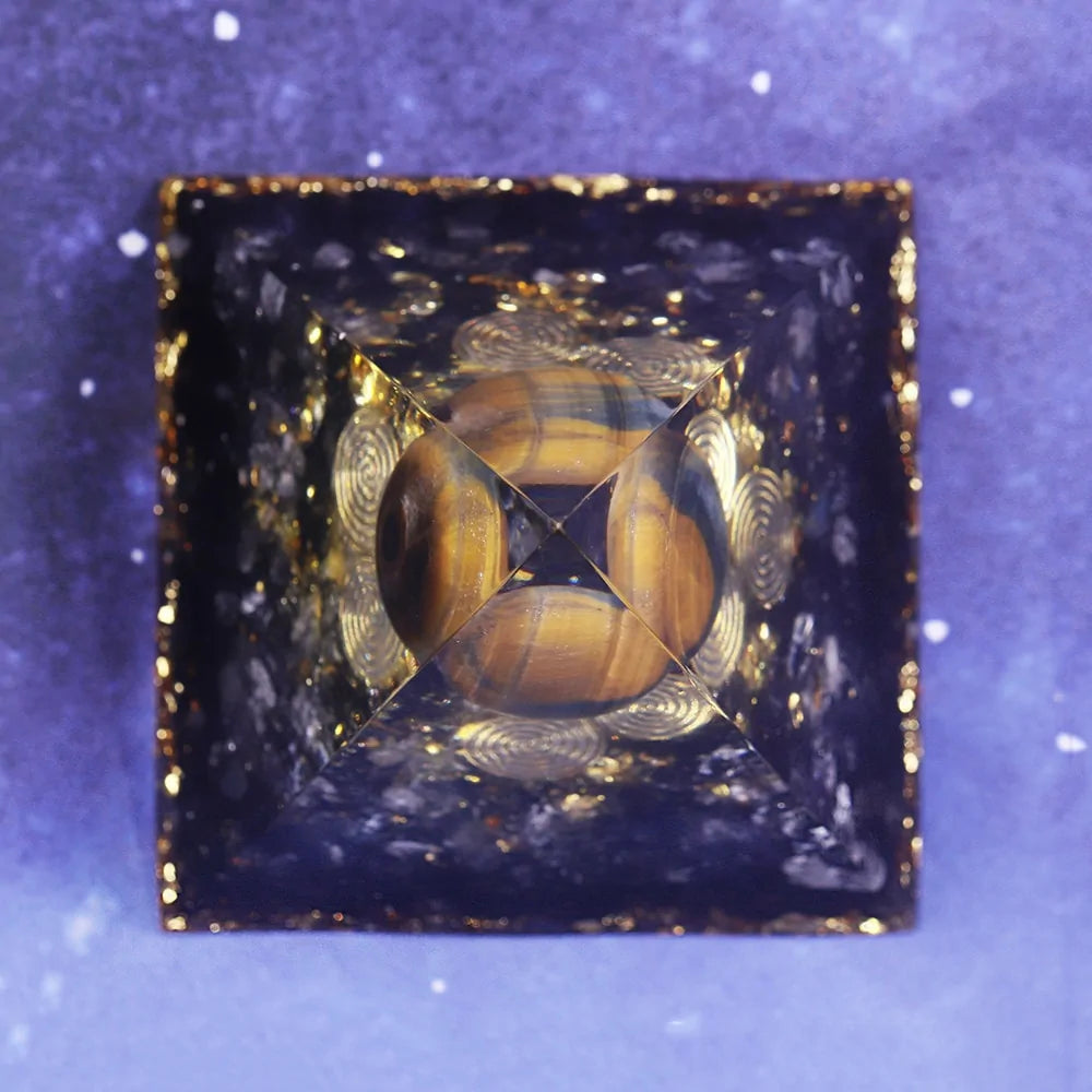 Orgonite Pyramid Chakras Decoration