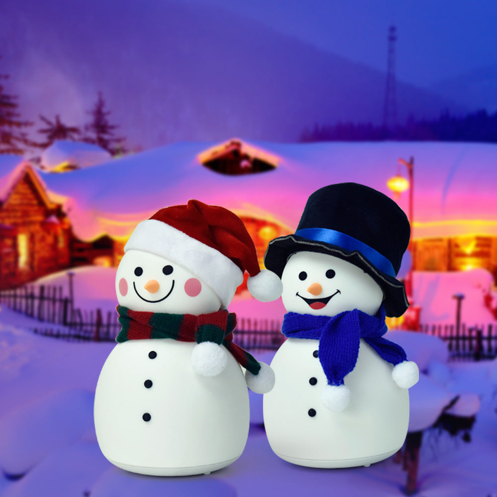 Christmas Snowman Music Night Light