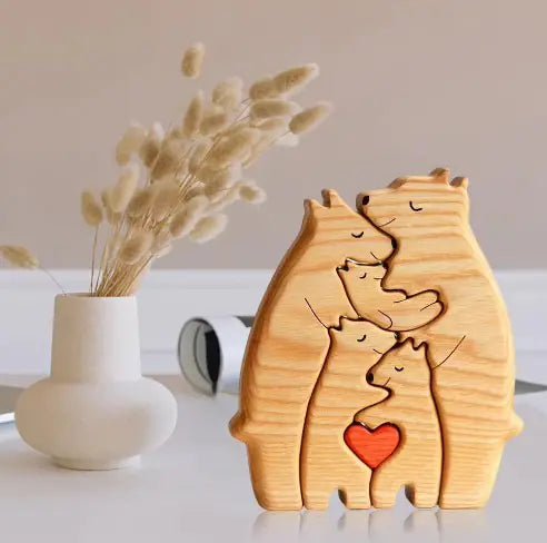 Wooden Bear Family Puzzle